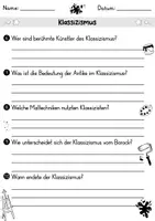 Vorschau - Arbeitsblätter - AB Klassizismus | Kunst | Arbeitsblätter mit Fragen + Lösungen - Seite 2