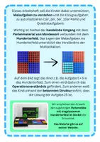 Vorschau - Arbeitsblätter - Montessori Perlenmaterial - Kernaufgaben automatisieren - Seite 1
