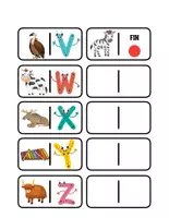 Aperçu - Apprentissages en autonomie - Dominos - La lettre initiale - Page 3