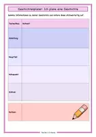Vorschau - Arbeitsblätter - Geschichtenplaner_Ich plane eine Geschichte_Tabelle - Seite 3