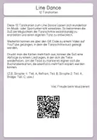 Vorschau - Aufgabenkarten - Line Dance Schritte - 12 Tanzkarten - Seite 1