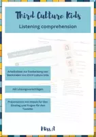 Vorschau - Arbeitsblätter - Listening comprehension: Third culture kids - Deckblatt