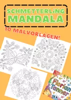 Vorschau - Mal- und Bastelvorlagen - Schmetterlings-Mandalas zum Ausmalen – Grundschule - Deckblatt