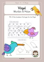 Vorschau - Stundenentwürfe - Würfeln und Malen Vogel / Vögel, Kunst, Grundschule - Deckblatt
