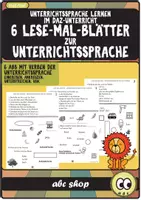 Vorschau - Arbeitsblätter - 6 Lese-Mal Blätter zur Vermittlung der Unterrichtssprache (DaZ/DaF) - Deckblatt