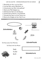 Vorschau - Arbeitsblätter - 6 Lese-Mal Blätter zur Vermittlung der Unterrichtssprache (DaZ/DaF) - Seite 1
