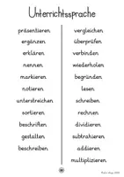 Vorschau - Bildkarten - 86 Flash-Cards zur Unterrichtssprache im DaZ-Unterricht - Verben - Seite 1