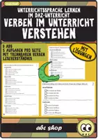 Vorschau - Arbeitsblätter - Verben der Unterrichtssprache lesen und verstehen - 9 ABs (trennbare Verben, DaZ/DaF) - Deckblatt