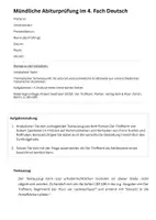 Vorschau - Test - Paket: 3 x mündliche Abiturprüfung Deutsch NRW 2025/2026 - Seite 1
