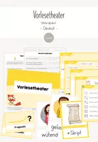 Vorschau - Arbeitsblätter - Vorlesetheater Materialpaket (Flashcards, Spiele, Arbeitsblätter) - Deckblatt