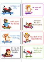 Vorschau - Poster - Lobkärtchen / Mutmachkarten Skateboard – Positive Affirmationen für Kinder - Seite 2