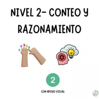 Vista previa - Refuerzo / NEE / Materiales de apoyo - PROBLEMAS VISUALES NIVEL 2 - RAZONAMIENTO Y CONTEO (PARTE 1) - página 2