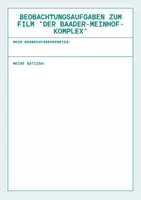 Vorschau - Arbeitsblätter - Beobachtungsaufgaben “Der Baader-Meinhof-Komplex” - Seite 2