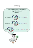 Vorschau - Arbeitsblätter - Binomische Formeln Die ersten Drei maxi-pack - Seite 1