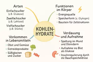 Vorschau - Arbeitsblätter - Lernposter + Arbeitsblatt "Kohlenhydrate" + Onlineübung & MP3 + Mindmap + Infografik - Seite 3