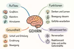 Vorschau - Arbeitsblätter - Lernposter + Arbeitsblätter zum Thema "Gehirn" + Lösung & MP3 + Mindmap + Infografik - Seite 3