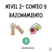 Vista previa - Refuerzo / NEE / Materiales de apoyo - PROBLEMAS VISUALES NIVEL 2 - RAZONAMIENTO Y CONTEO (PARTE 3) - página 2
