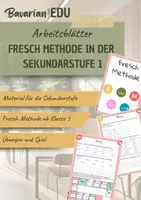 Vorschau - Arbeitsblätter - Fresch Methode - Übungen | Sekundarstufe | Deutsch - Deckblatt