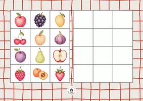Aperçu - Jeux - 🫛 Au jardin 🧭 Grilles d’orientation – 12 cases - Page 1