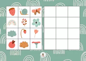 Aperçu - Jeux - 🫛 Au jardin 🧭 Grilles d’orientation – 12 cases - Page 2