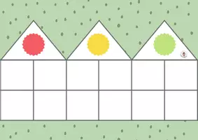 Aperçu - Feuilles d'exercices - 🥕 Au jardin🏡 Maisons des couleurs - Page 1