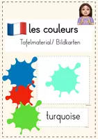 Vorschau - Präsentationen/Tafelbilder - Französisch Wortschatz - les couleurs - Deckblatt