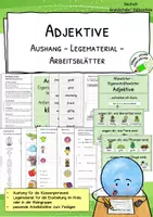Vorschau - Arbeitsblätter - Adjektive kennenlernen – Nomen genauer beschreiben ab Klasse 2 - Deckblatt