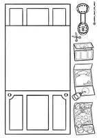 Vorschau - Stationenlernen - XL-Bastelpaket "Schatzsuche" / Piraten Schatztruhe Schatzkarte Mobile Masken - Seite 2