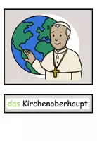 Vorschau - Bildkarten - Bildkarten / Wortkarten "Der Papst" DaZ / sprachsensibler Religionsunterricht - Seite 2