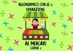 anteprima - Esercizi - Operazioni: Al mercato - Pagina di copertina