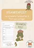 Vorschau - Arbeitsblätter - Schildkrötenklasse- Krankenpost - Deckblatt