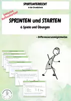 Vorschau - Spiele - STARTEN und SPRINTEN in der Grundschule - Übungen und Spiele (Sportunterricht) - Leichtathletik - Deckblatt