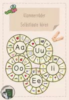 Vorschau - Spiele - Klammerräder - Selbstlaute hören (Klasse 1) - Deckblatt