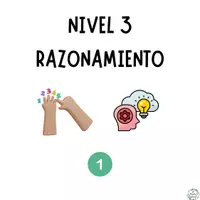 Vista previa - Refuerzo / NEE / Materiales de apoyo - PROBLEMAS VISUALES NIVEL 3 - RAZONAMIENTO (PARTE 1) - página 1
