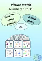 Vorschau - Spiele - Picture match: numbers 1 to 31 - Deckblatt