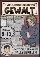 Vorschau - Arbeitsblätter - Formen der Gewalt | Arten der Gewalt | Ethik Unterrichtsmaterial | Klasse 8 9 - Deckblatt
