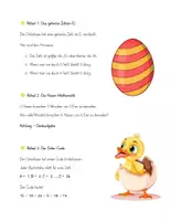 Vorschau - Arbeitsblätter - Ostern (Vier Rätsel) Freebie - Seite 1