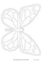 Vorschau - Mal- und Bastelvorlagen - Fensterbilder Schmetterlinge zum Prickeln Fensterdeko Frühling Sommer - Seite 3