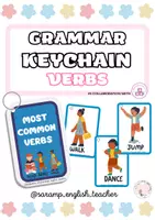 Vista previa - Tarjetas / Manipulativos - SIMPLE VERBS ENGLISH GRAMMAR KEYCHAIN - Portada