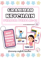Vista previa - Tarjetas / Manipulativos - PHRASAL VERBS (A2/B1) ENGLISH GRAMMAR KEYCHAIN - Portada