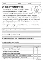 Vorschau - Arbeitsblätter - Lesen & Verstehen - Unser Wasserkreislauf (Klasse 1/2) - Seite 2