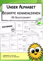 Vorschau - Arbeitsblätter - Unser Alphabet – A5-Übungsheft zum Kennenlernen und Festigen - Deckblatt
