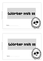 Vorschau - Arbeitsblätter - Rechtschreibtraining – Wörter mit ss (A5-Heft) - Seite 2