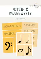Vorschau - Präsentationen/Tafelbilder - Tafelmaterial - Notenwerte und Pausenwerte - Deckblatt