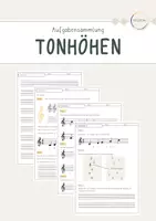 Vorschau - Arbeitsblätter - Tonhöhen - Deckblatt