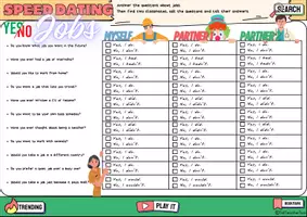 Vorschau - Arbeitsblätter - Speed Dating Jobs Partnerinterview - Seite 2