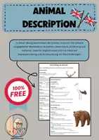 Vorschau - Poster - Animal Description - Klasse 8 - Hilfestellung - Deckblatt