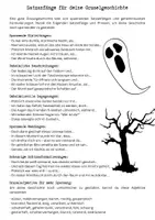 Vorschau - Poster - Satzanfänge Gruselgeschichte - Deutschunterricht - Seite 1