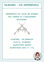Vorschau - Arbeitsblätter - Islamismus - ein Gruppenpuzzle - Deckblatt