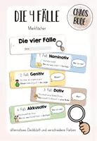 Vorschau - Fördermaterial/Inklusion - Die vier Fälle des Nomens - Merkfächer - Deckblatt